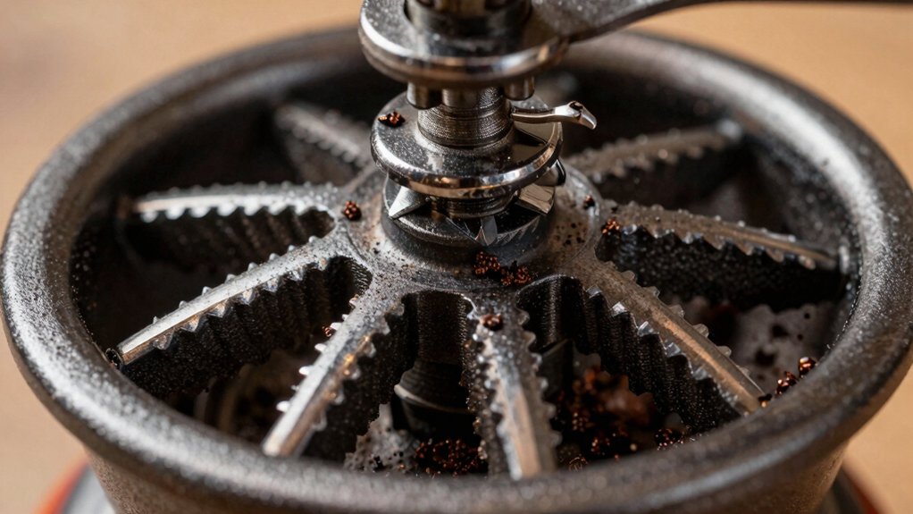 sharp burrs restore antique grinder performance