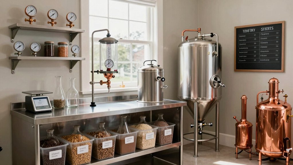 sketch brewing zones and inventory meticulously