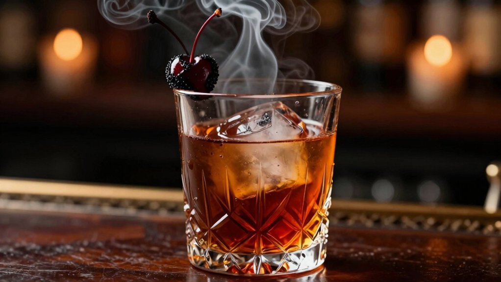 smoky flavor from manhattan cocktails