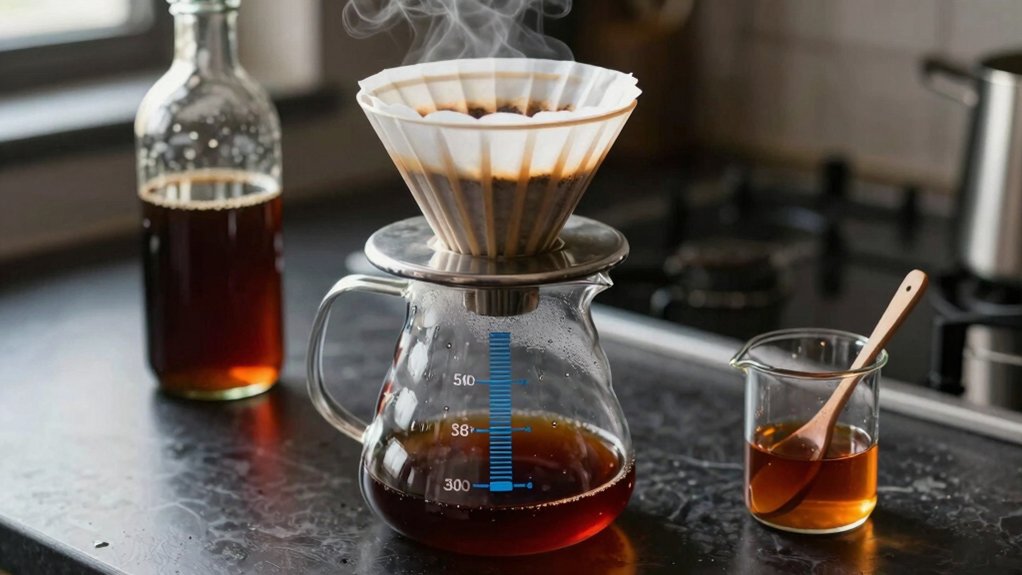 starting concentrate adjust with water