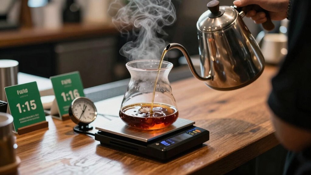 starting ratio precision for pour over