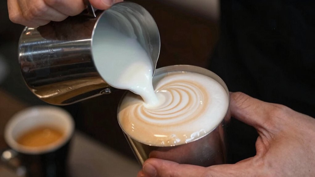steamed milk microfoam precision cues
