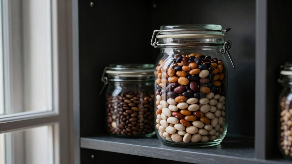store beans in cool dark storage