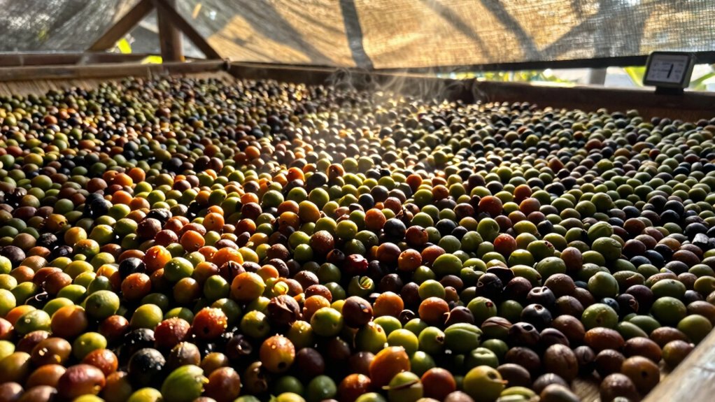 sunlight drives moisture loss fermentation