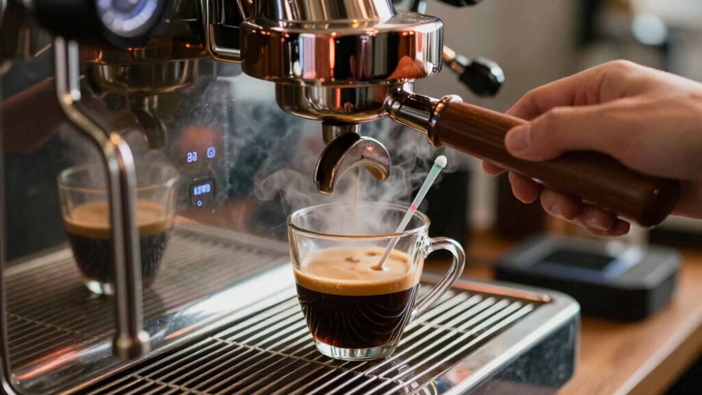 temperature surfing stabilizes espresso temperatures
