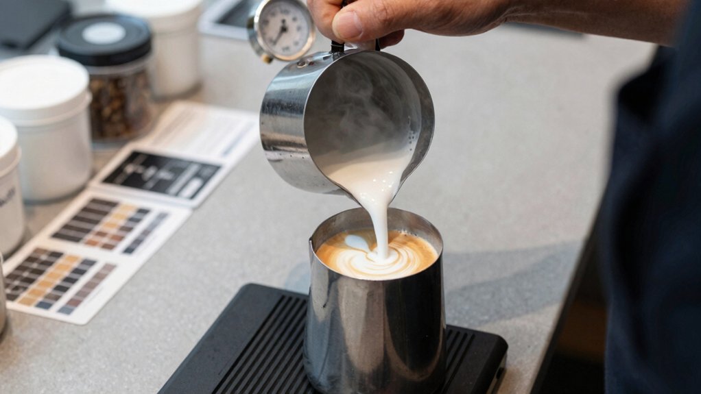 texture test milk types pour stability