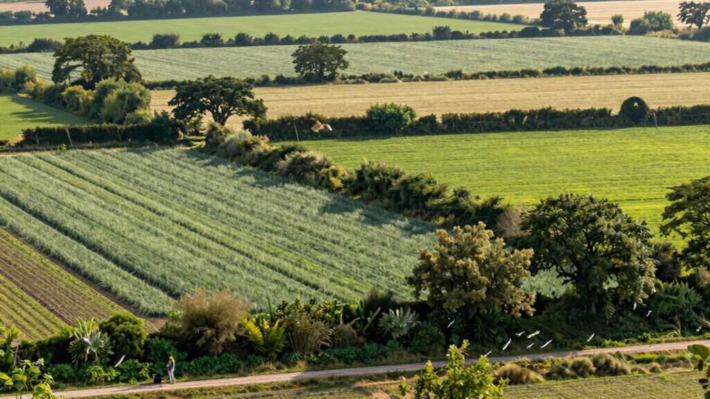 tree buffers with cover crops connect habitats