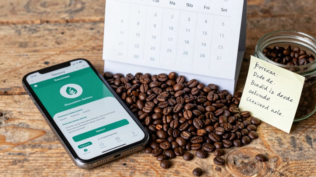 two 12 ounce monthly coffees