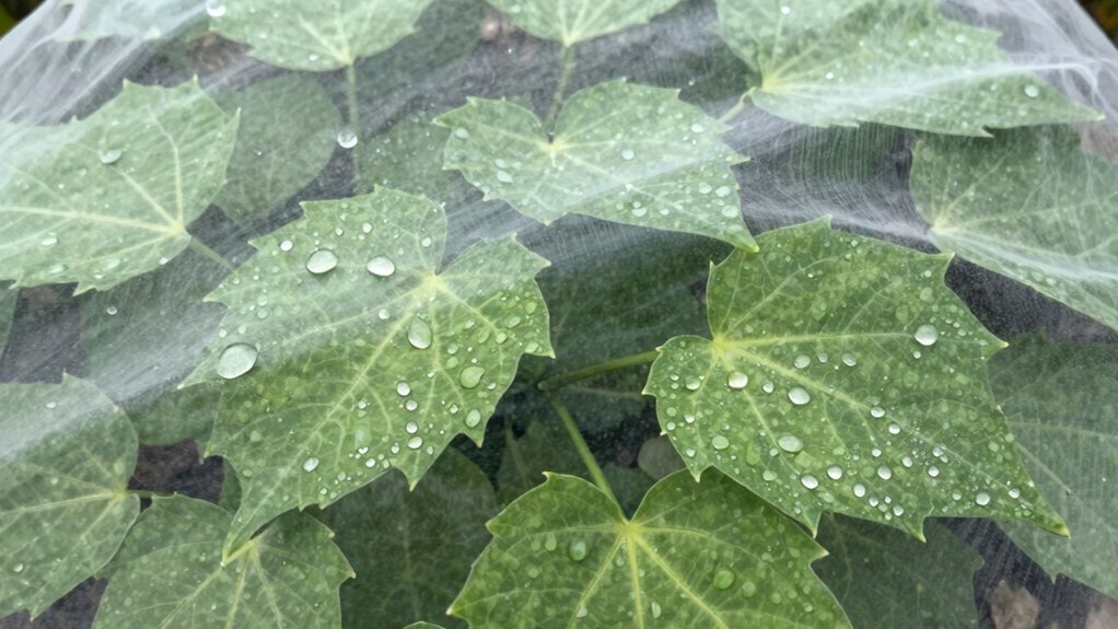 uv protection preserves bean leaves productivity