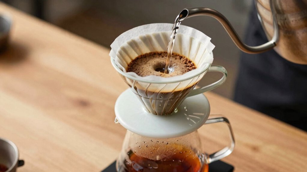 v60 brew time grind pour