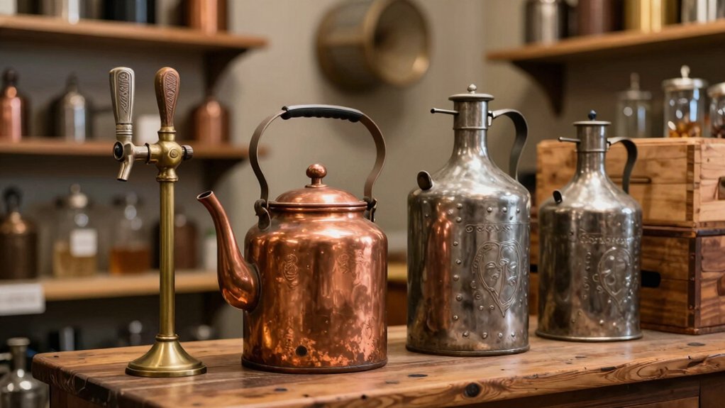 vintage brewing gear display options