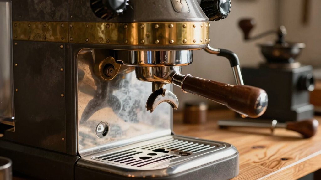 vintage lever espresso restoration considerations size parts voltage history