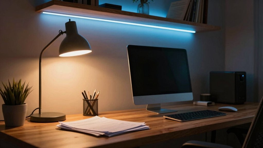 warm and cool accent lighting balance