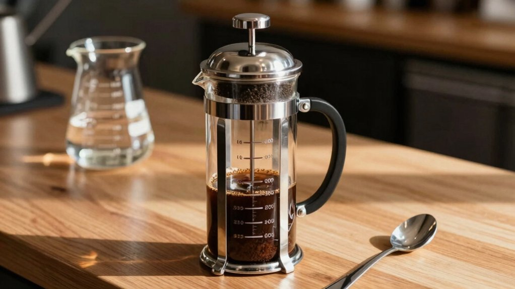 weigh coffee for desired strength