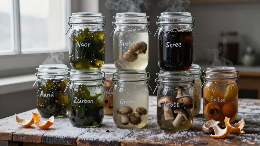 winter seaweed mushrooms fruit ferment